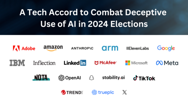 Technology industry to combat deceptive use of AI in 2024 elections